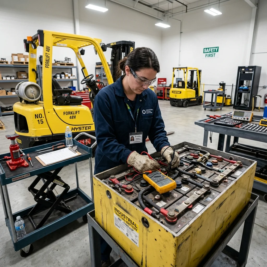 Forklift Akü Bakımı ve Testleri