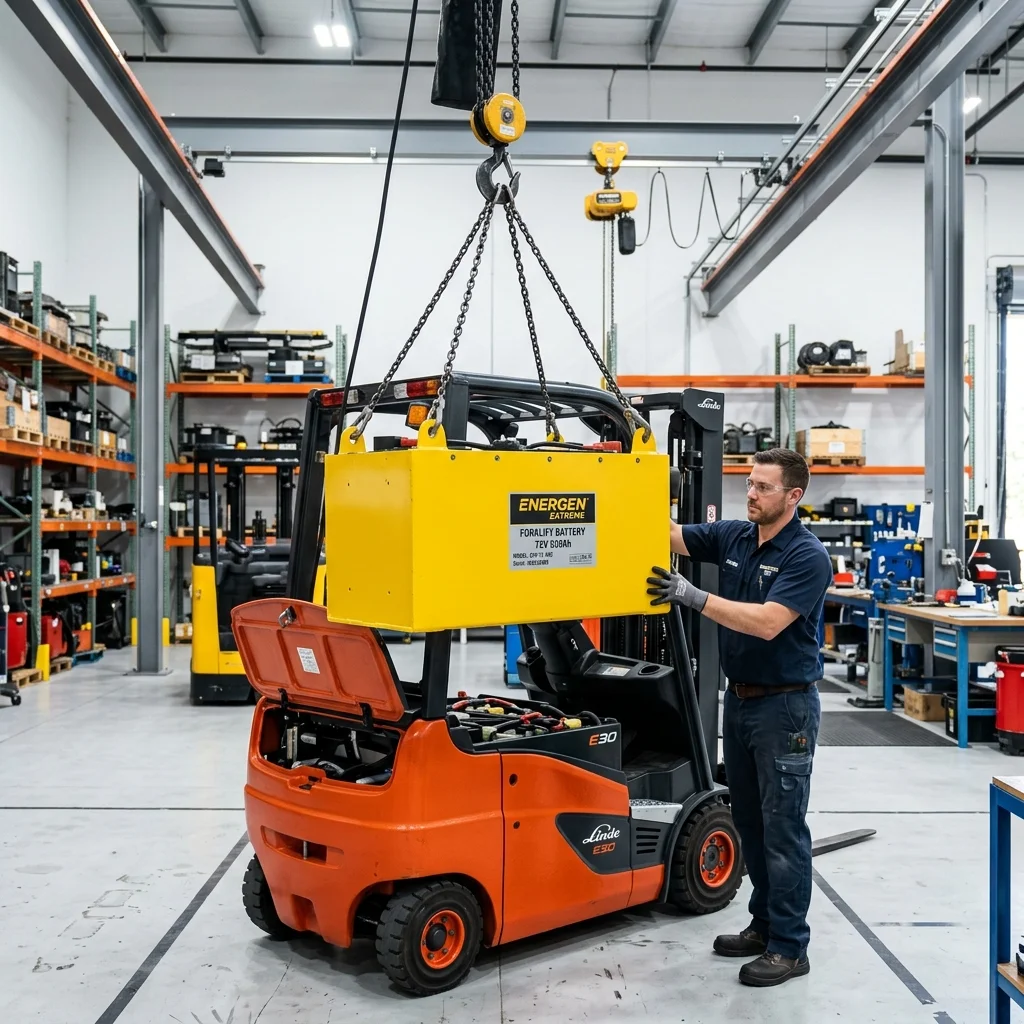Forklift Akü Değişimi ve Montajı